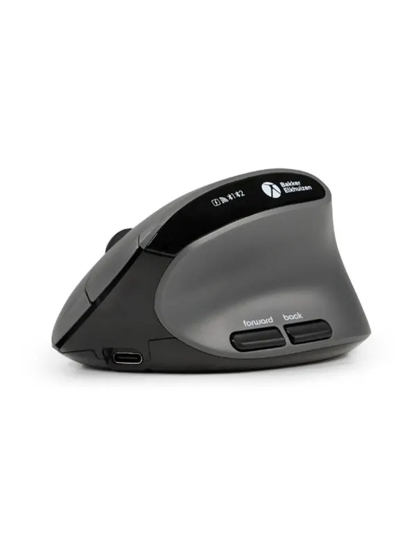 Bakker Elkhuizen BakkerElkhuizen MidWay - Vertical mouse - Optic - 7 knappar - Grå