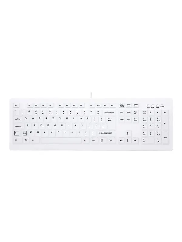 Cherry Contour MedicalKey AK-C8100 Sanitizable - Tangentbord - Engelska (US) - Vit