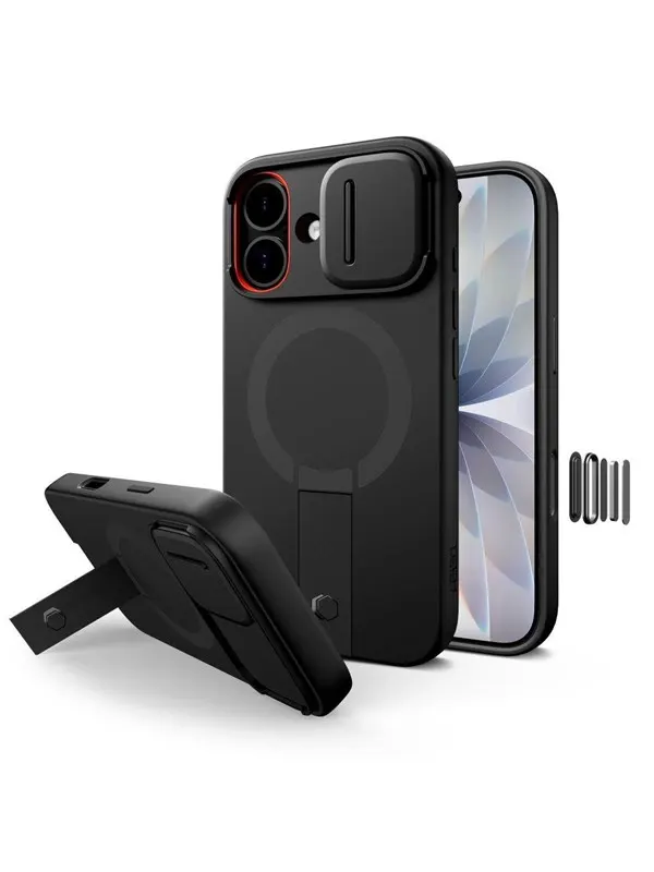 Tech-Protect Kevlar Aura MagSafe Case for iPhone 17 - Black
