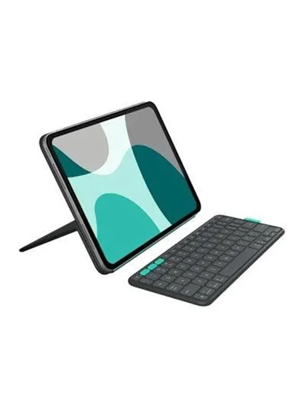 Logitech Flip Folio - keyboard and folio case full size - QWERTY - English - graphite Input Device - Tastatur &amp; Folio set - Engelska - Grå