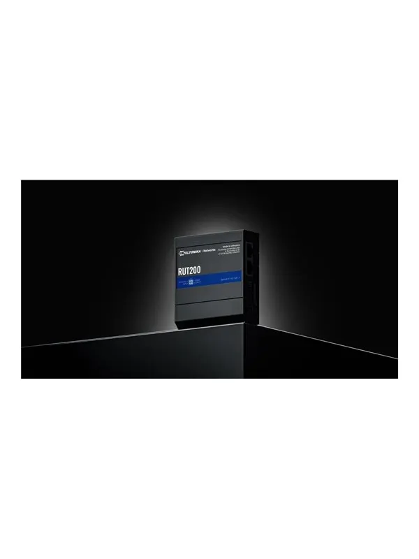 Teltonika RUT200 - wireless router - WWAN - Wi-Fi - 4G 2G 3G - DIN rail mountable surface-mountable wall-mountable - Wireless router N Standard - 802.11n