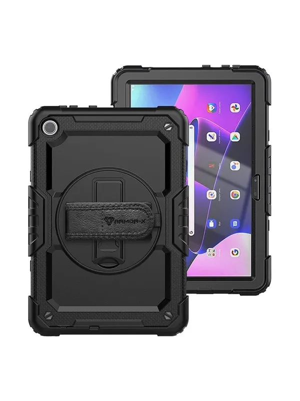 Armor-X Lenovo Tab M10 ( Gen3 ) TB328 | Rainproof military grade rugged case with hand s