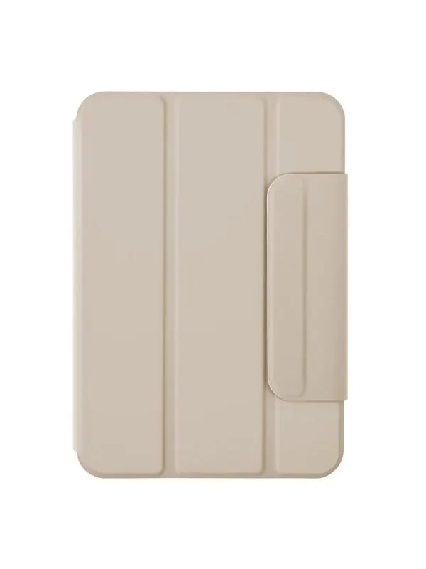 Pomologic - BookCover w Mag for iPad Mini 7th Gen Ivory