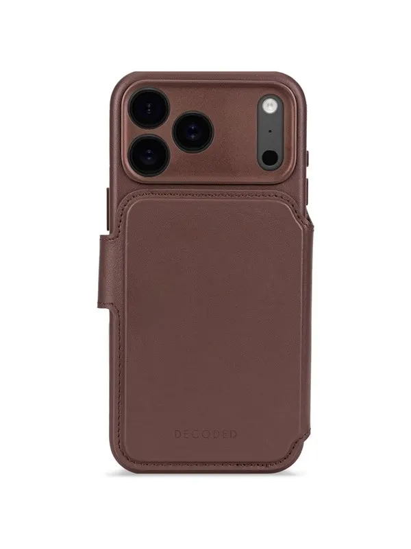 Decoded - Leather Detachable Wallet for iPhone 17 Pro Max - Chocolat Brown