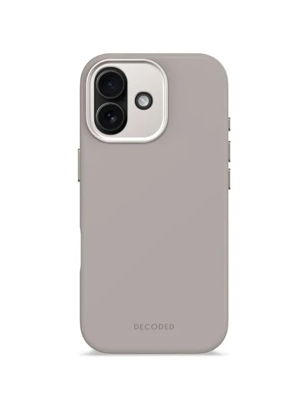 Decoded AntiMicrobial Silicone Backcover for iPhone 17 - Soft Taupe