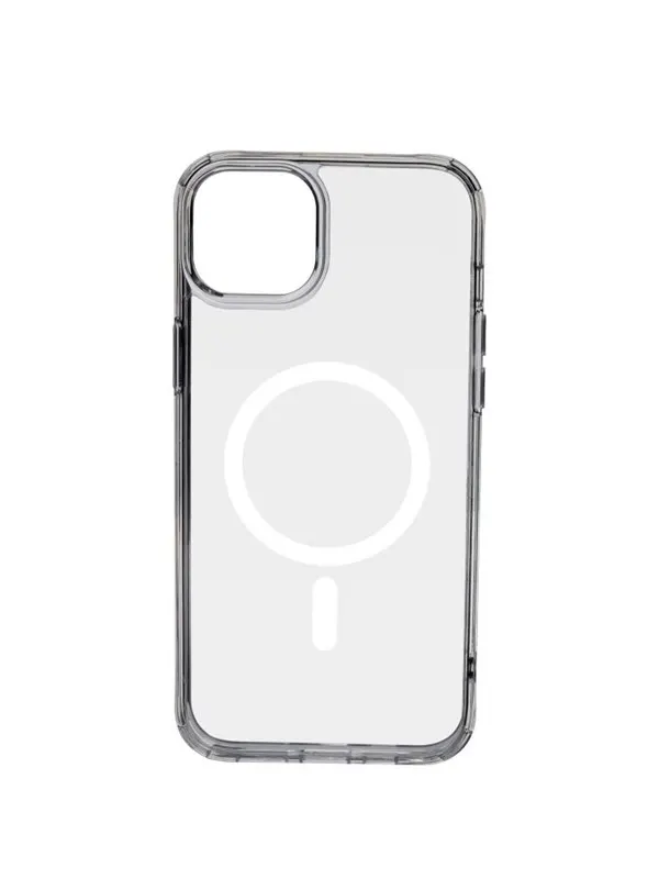Pomologic Covercase Rugged for iPhone 15  Plus Clear W/Magsafe