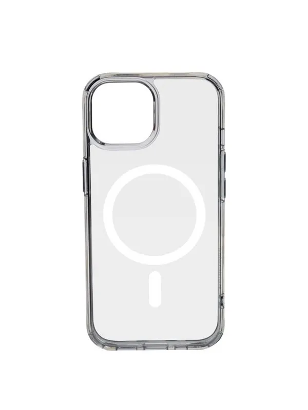 Pomologic Covercase Rugged for iPhone 15 Clear W/Magsafe