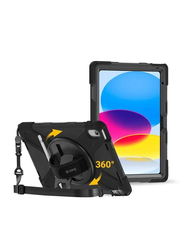 CRONG Defender Plus - Rugged Case iPad 11" A16 (2025) / 10.9" (2022) - black