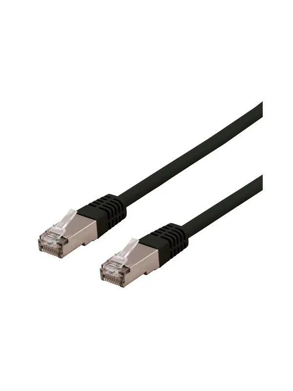Deltaco STP-625SAU - patch cable - 25 m - black - Svart - 25m