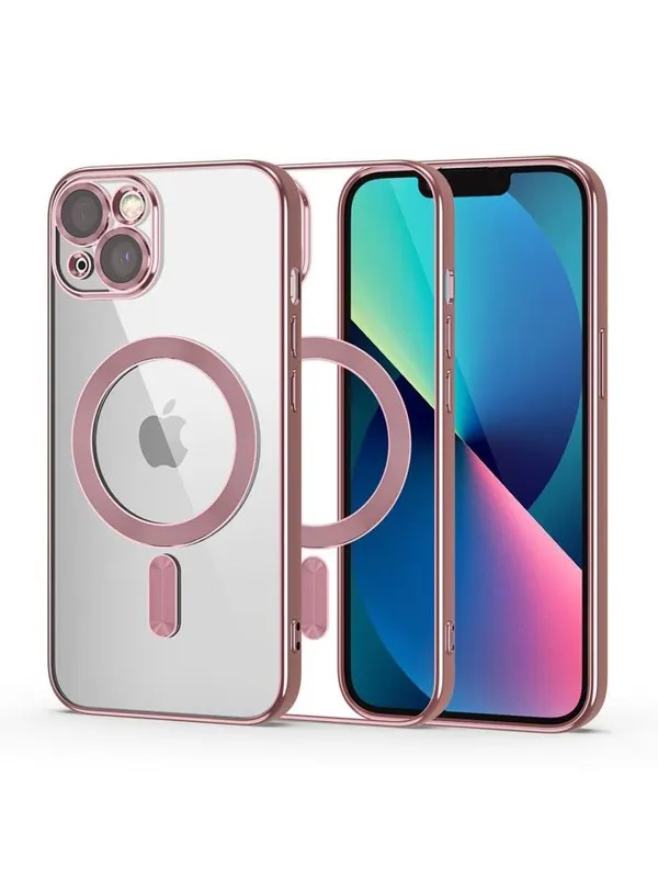 Tech-Protect  MagShine Line MagSafe Case for iPhone 13 - Pink