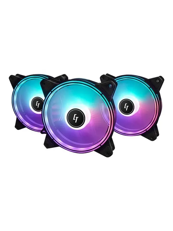 Chieftec Chieftronic Nova NF-1225RGB - Chassi fläkt - 120mm - Svart