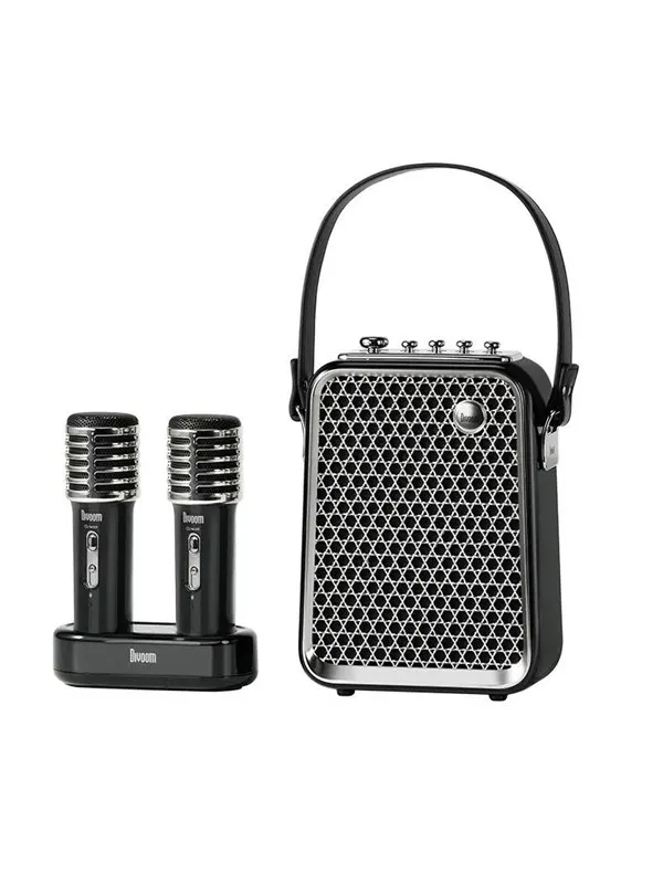Divoom SongBird-HQ2 Karaoke speaker with 2 microphones - Black