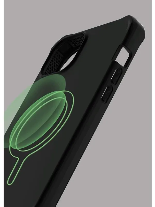 ITSKINS SPECTRUM MAGSAFE SILK cover for iPhone 14 Plus®. Black