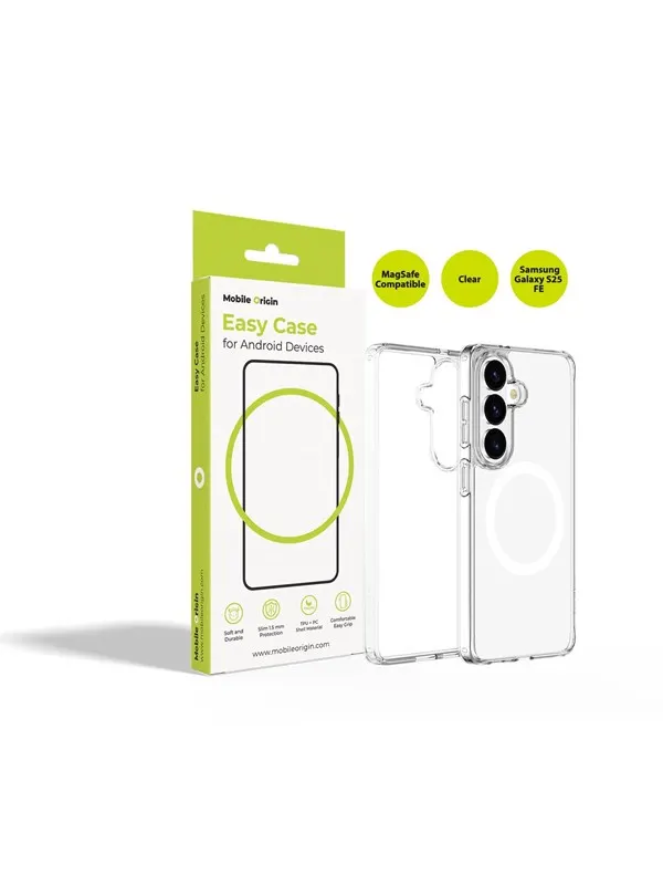 Mobile Origin Easy Case MagSafe Clear - Samsung Galaxy S25 FE