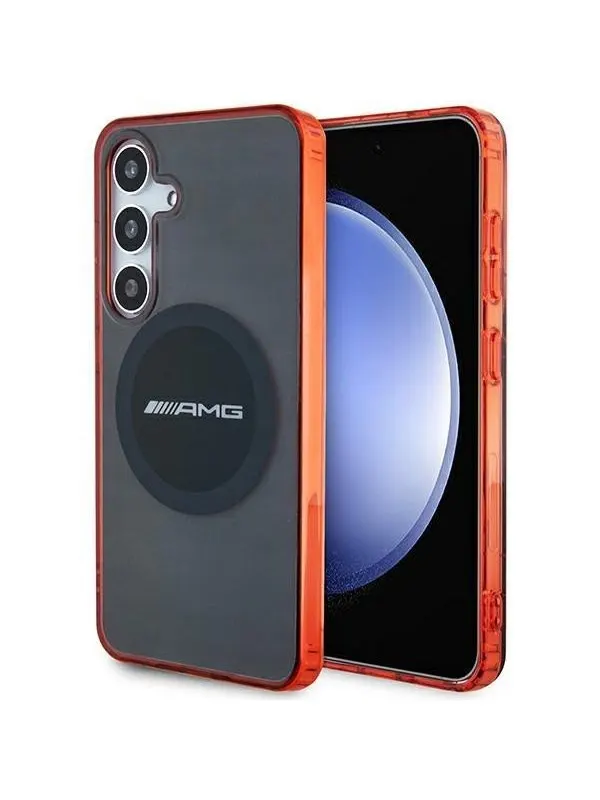 Mercedes AMG Transparent Bicolor MagSafe Case for Samsung Galaxy S24 - Black