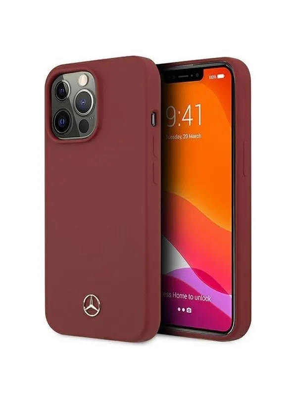 Mercedes Silicone Line Case for iPhone 13 Pro / iPhone 13 - Red