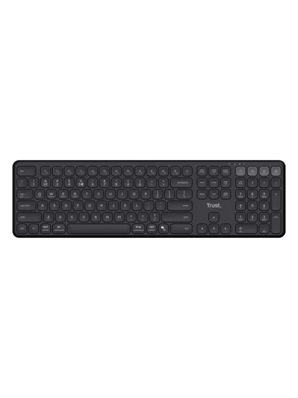 Trust VAIYA MULTIDEVICE WIRLS KEYBOARD ND - Tangentbord - Nordisk - Svart
