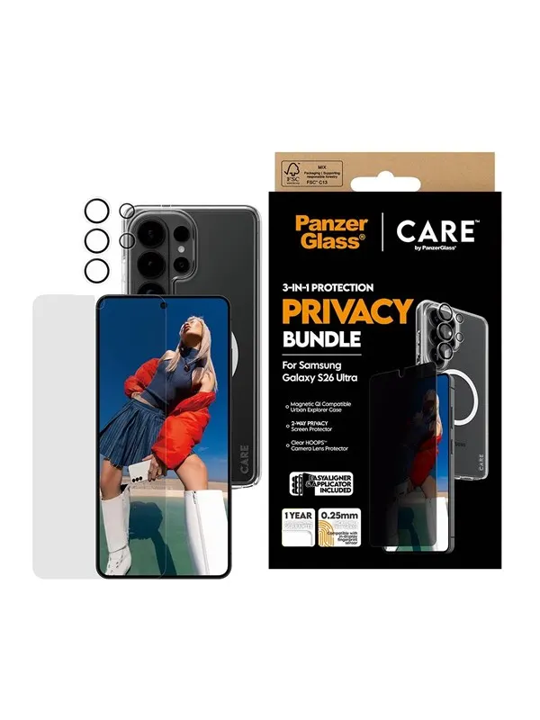 PanzerGlass Privacy 3-in-1 Bundle Samsung Galaxy S26 Ultra