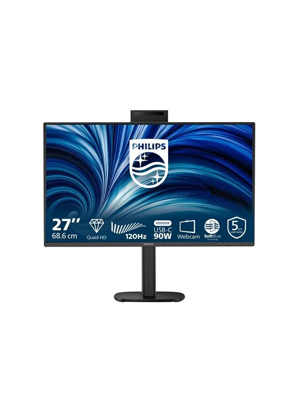 27" Philips 3000 Series 27B2U3601H - 2560x1440 (QHD) - 120Hz - IPS - 90W USB-C
