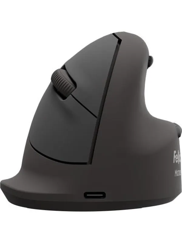 Fellowes Ergonomic Mouse Large Right - Mouse - Optic - 5 knappar - Svart