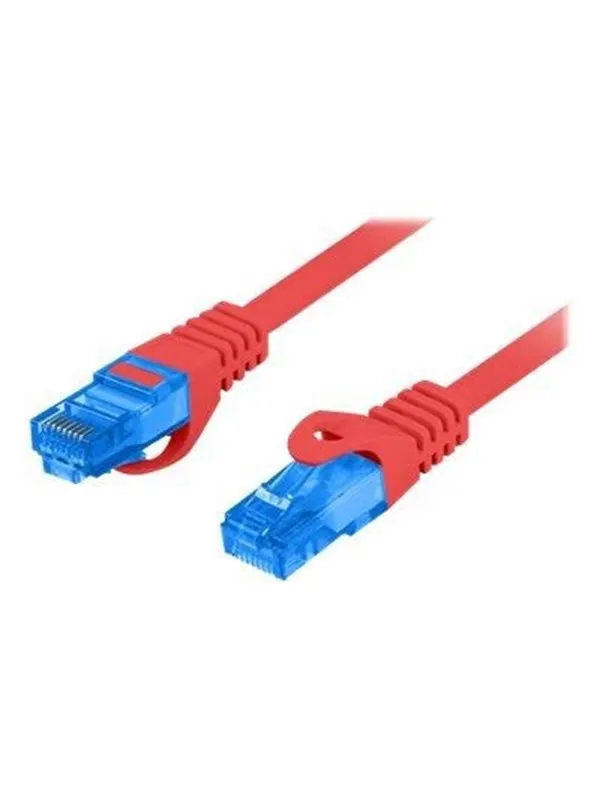 Lanberg patch cable - 50 cm - red RAL 3017 - Röd - 0.5m