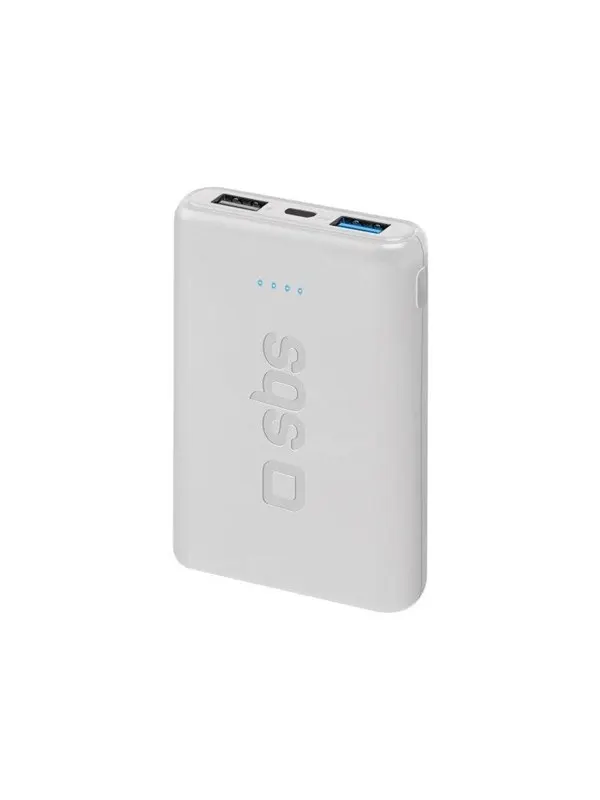 SBS snabbladdande Power Bank - 5000 mAh - Vit