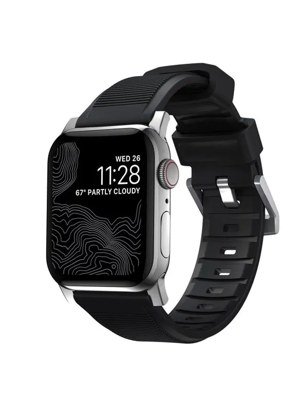 Nomad - Rugged Band - 44mm/42mm | Silver Hardware | FKM | V2