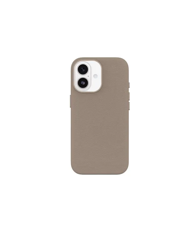 OtterBox Symmetry Cactus Leather Camera Control Apple iPhone 17 Cottonwood Glen - light grey