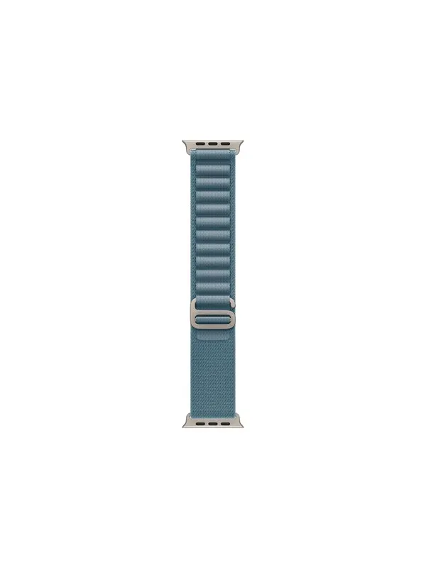Apple 49mm Light Blue Alpine Loop - Small - Natural Titanium Finish