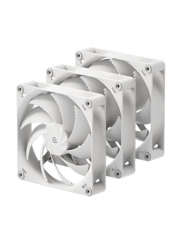 Havn H14 - Tripple pack - Chassi fläkt - 140mm - Vit - 31 dBA