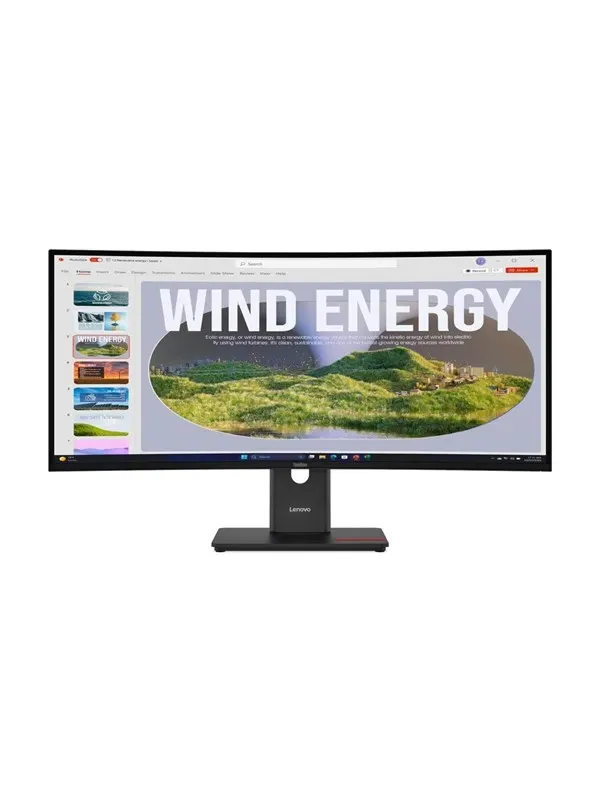 34" Lenovo ThinkVision T34WD-40 - 3440x1440 (UWQHD) - 120Hz - VA - 15W USB-C