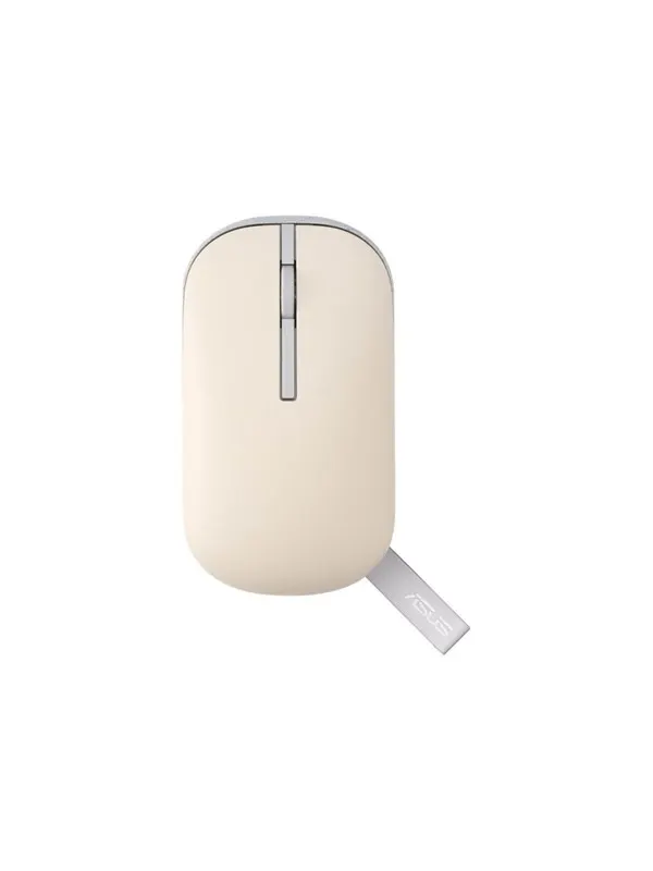 ASUS Marshmallow MD100 - Mouse - Optic - 5 knappar - Beige