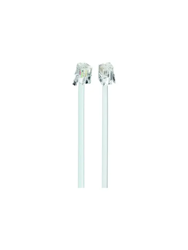 Gembird Cablexpert phone cable - 10 m - Vit - 10m