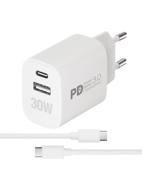 Vivanco PR30W Dual Super Fast Charger Set
