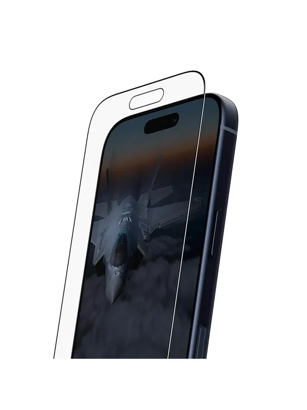 PanzerGlass Stealth Screen Protector w. Black Frame iPhone 17 Pro | Ultra-Wide Fit w. FASTFIT IN-A-BOX