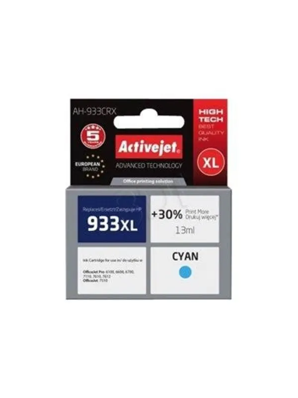ACTION S.A. ActiveJet Premium AH-933CRX - XL - cyan - compatible - ink cartridge (alternative for: HP 933XL HP CN054AE)