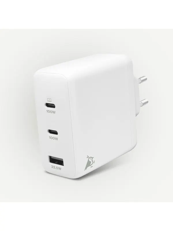 Aqiila Chargebird W4 - GaN Charger - 120W PD QC (2x USB-C + USB-A)