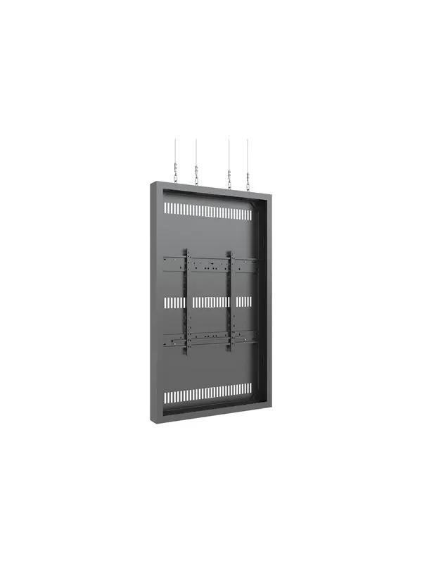 Multibrackets M Pro Series mounting kit - Large - for flat panel - high brightness wire - black RAL 9005 - Max 50 kg - recommended for 75"