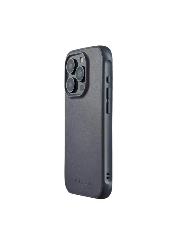 Mujjo iPhone 15 Pro Shield impact case - Steel Blue