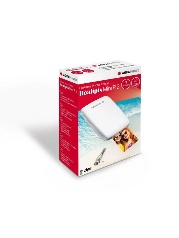 Agfa Realipix Mini P 2 Instant Printer White - Färg - Zink