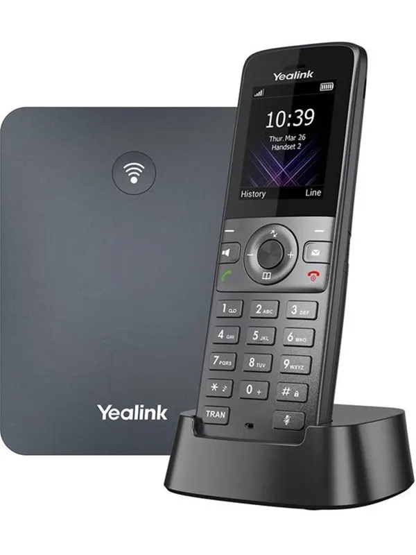 Yealink W74P - cordless VoIP phone - with Bluetooth interface with caller ID/call waiting - 3-way call capability