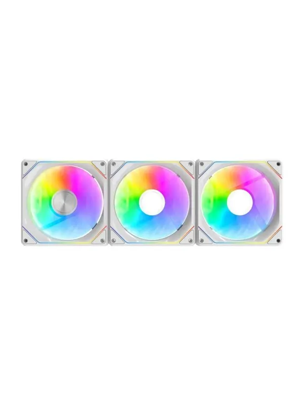 Darkflash Gauss G24 3-in-1 computer fans (white) - Chassi fläkt - 120mm - Vit - 33 dBA