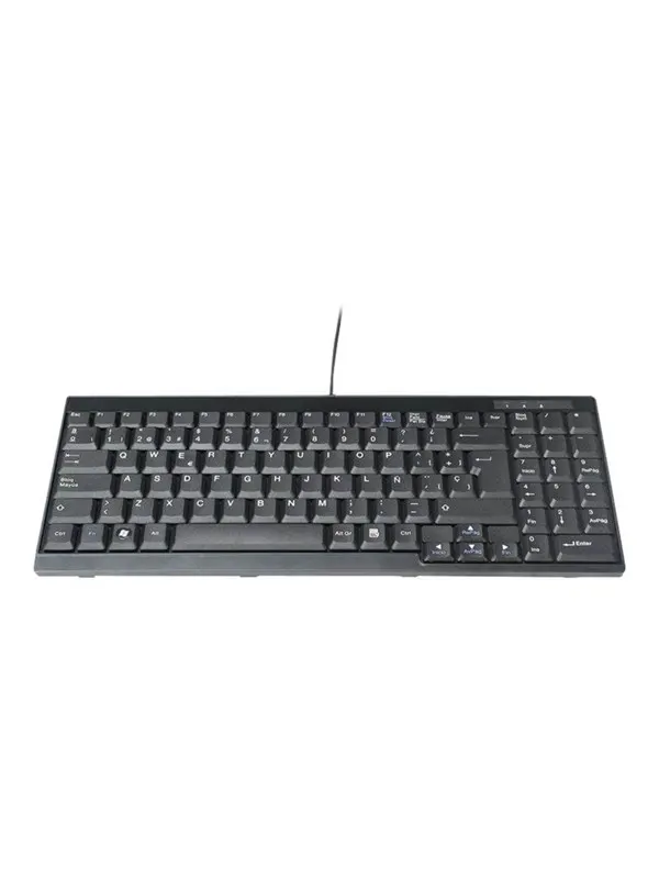 DIGITUS DS-72000ES - keyboard - QWERTY - Spanish - black Input Device - Tangentbord - Spanska - Svart
