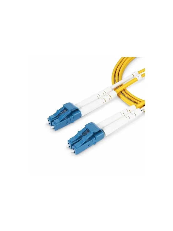 StarTech.com 6m (19.7ft) LC to LC (UPC) OS2 Single Mode Duplex Fiber Optic Cable - 6 m - yellow - Gul - 6m