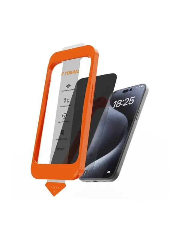 Torras Install Master tempered glass for iPhone 16 Plus