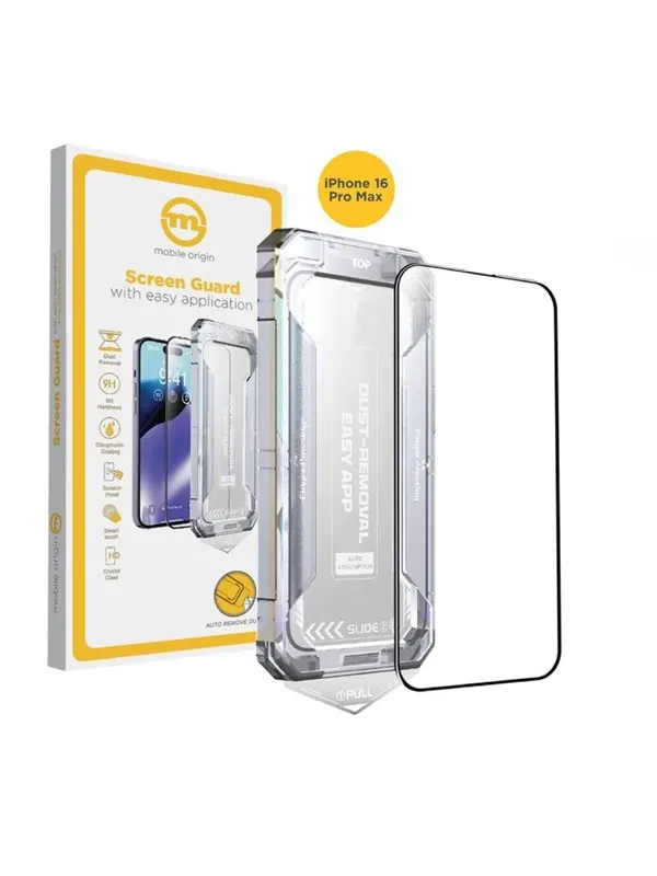 Mobile Origin Yellow Screen Guard with easy application - iPhone 16 Pro Max
