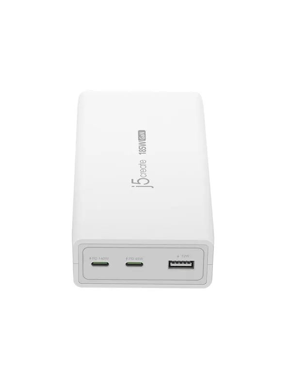 j5create 185W GaN 3-Port Charger