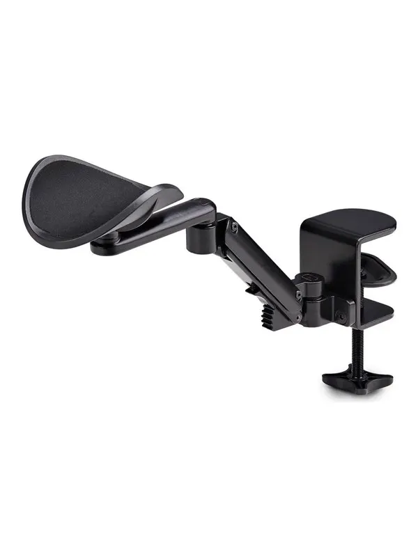 StarTech.com Adjustable Arm Rest For Desk Clamp-On Install/No Drilling mounting kit - black - Max 5 kg - recommended for