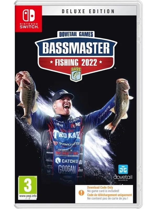 Bassmaster Fishing 2022 (Deluxe Edition) - Code in a Box - Nintendo Switch - Simulator