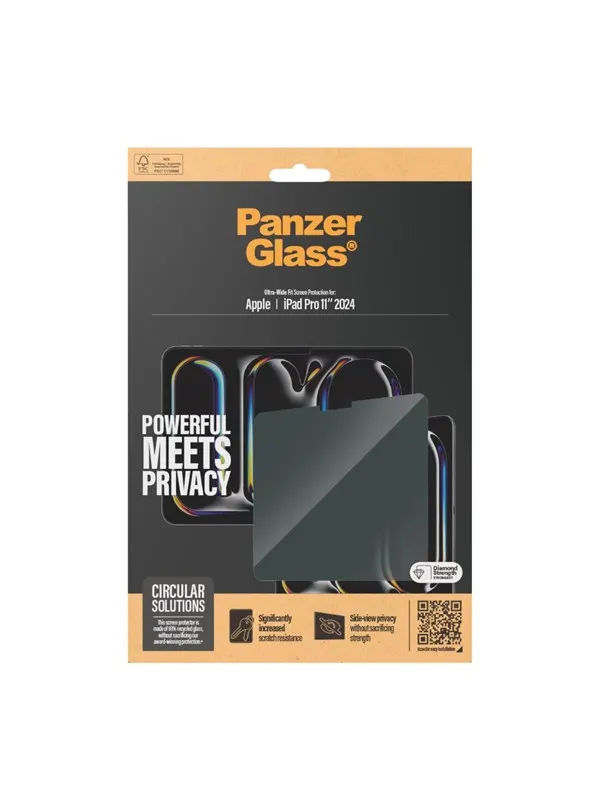 PanzerGlass Privacy Screen Protector iPad Pro 11" (2024) | Ultra-Wide Fit